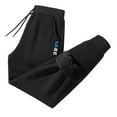 thumbnail image 2 of guisaled Fleece Lined Sweatpants for Men Big and Tall Warm Sherpa Thick Thermal Pants Drawstring Elastic Waisted Heavyweight Winter Pants with Pockets, 2 of 5