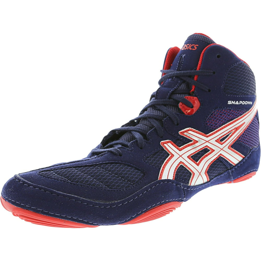 ASICS Asics Men's Snapdown Navy / Silver Red HighTop Suede Wrestling