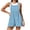 Sky Blue|Polka Dots, variant on Overall Romper Shorts for Women with Pockets Adjustable Strap Summer Loose One Piece Short Bibs Jumpsuits (XL, Sky Blue|Polka Dots)