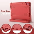 thumbnail image 6 of JETech Kids Case for iPad (A16) 11th/10th Generation (2025/2022) with Built-in Screen Protector, Shockproof Full-Body Handle Stand Tablet Protective Cover (Red), 6 of 7