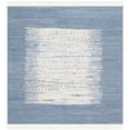 thumbnail image 6 of SAFAVIEH Montauk Tennyson Braided Border Cotton Area Rug, Ivory/Dark Blue, 4' x 4' Square, 6 of 10