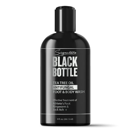 Antifungal Soap w/ Tea Tree Oil & Active Ingredient Proven Clinically Effective for Jock Itch, Athletes Foot, Ringworm Treatment - Signature Black Bottle Body Wash - 9 oz. (1pk) 1