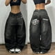 thumbnail image 1 of Y2K Jeans nuevo Harajuku Hip Hop Retro cráneo gráfico bordado pantalones vaqueros holgados hombres mujeres gótico pantalones anchos de cintura alta, 1 of 2