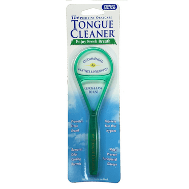 Green Pureline Oralcare Tongue Cleaner Scraper