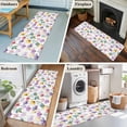 thumbnail image 5 of Watercolor Flowers 2'x6' Runner Rugs for Hallway Kitchen Bedside Non Slip Washable, Spring Floral Plants Country Entryway Rug Runners with Rubber Backing, Long Carpet Runner for Laundry Room, 5 of 8