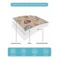 thumbnail image 4 of Twin XL Quilt Bedding Set, Retro Ocean Reversible Summer Quilt 3 Pieces, Brown Coastal Shells Conch Underwater Lightweight Bedspreads Coverlets with 2 Pillow Shams for All Seasons, 4 of 5