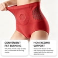 thumbnail image 6 of Abcomgle Women's High Waisted Seamless Thermogenic Sculpting Shorts Tummy Control Butt Lifting Panties Body Shaper Underwear, 6 of 7