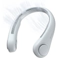 thumbnail image 1 of Ventilador de cuello portátil, ventilador sin aspas, ventilador personal portátil con batería de 4000 mAh, ventilador USB, 3 velocidades, color gris, 1 of 5