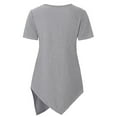 thumbnail image 3 of PALACLOTH Lady's Double Layered Irregular Short Sleeve Hemline Maternity Nursing Tops, 3 of 5