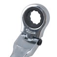 thumbnail image 3 of 13mm Flexible Headed Ratchet Spanner Wrench Lockable Head 72 Teeth Bi-hex, 3 of 6