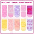 thumbnail image 5 of Barbie Girls Socks - 10 Pack of Stylish Crew Socks with Arch Support Featuring F, 5 of 6