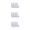thumbnail image 2 of Moyic Juego de 4 Uds. De ganchos para toallas, colgador de puerta de plástico, colgador de pared autoadhesivo, colgador de sombreros, Type1 NO1, 2 of 6
