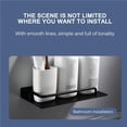 thumbnail image 3 of Bathroom Shelf Punch-Free Shower Caddy Wall Mounted Shower Storage Bracket Aluminum Storage Organizer Rack for Bathroom Shower Hotel Makeup, 3 of 9