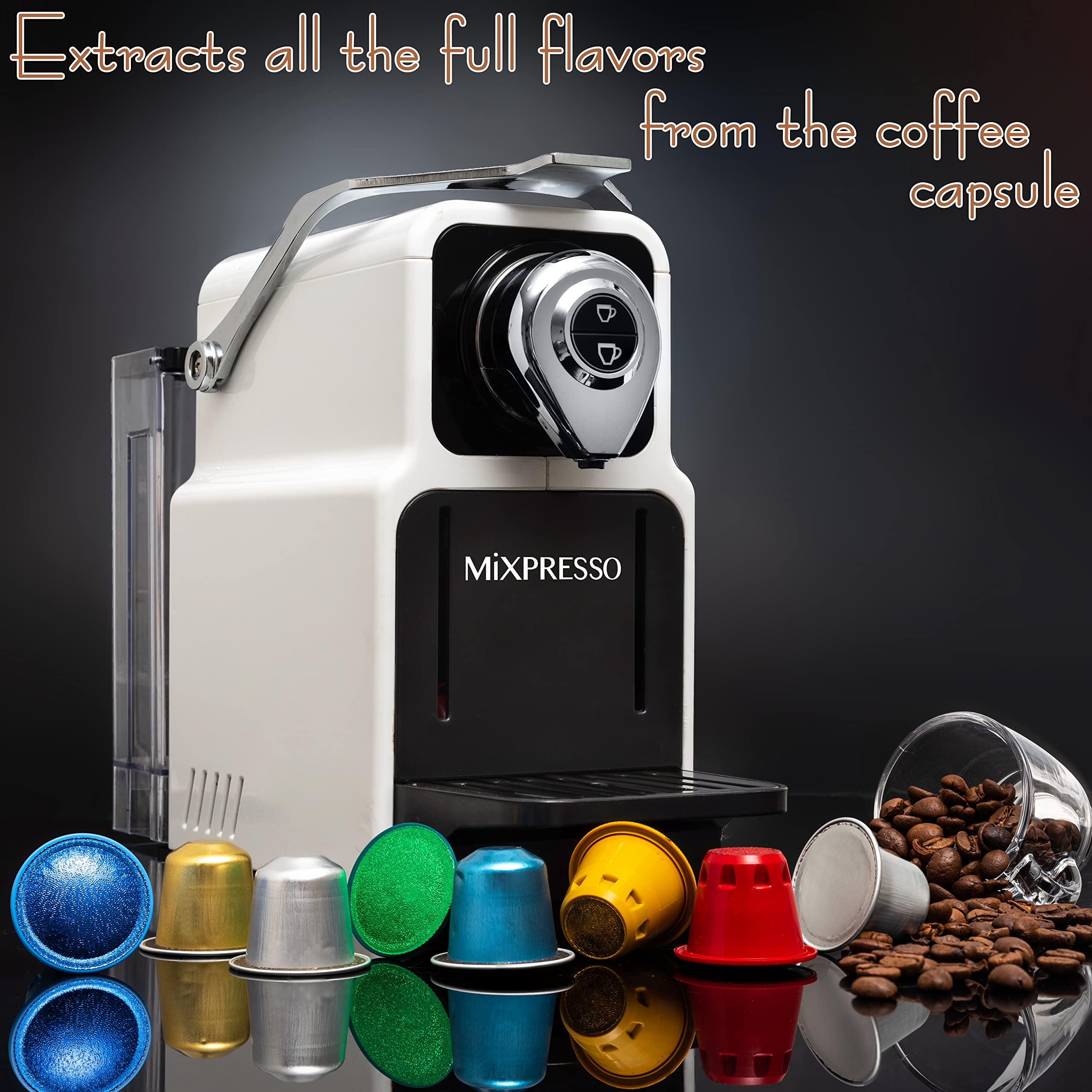 Mixpresso Red Italian Map- Nespresso Compatible Capsule Espresso