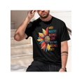 thumbnail image 1 of Men's When Injustice Becomes Law Resistance Becomes Duty RBG Quote T-Shirt - Black Short Sleeve Casual Tee with Vibrant Floral Graphic, Regular Fit, Machine Washable, 1 of 6