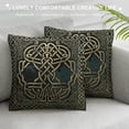 thumbnail image 3 of Autua Celtic Knot Graphic Decorative Throw Pillow Cover Short Plush for Home Couch Living Room Bed Sofa High-Quality 1PC 22x22in, 3 of 5