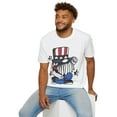 thumbnail image 7 of Gnomes 4th Of July Family Gnome Lover Graphic American Flag Unisex T-Shirt, 7 of 7