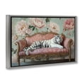 thumbnail image 2 of Stupell Industries Art Deco Where The Tiger Dreams Gray Floating Frame Canvas Art, 31 x 21, by Tina LeCour, 2 of 8