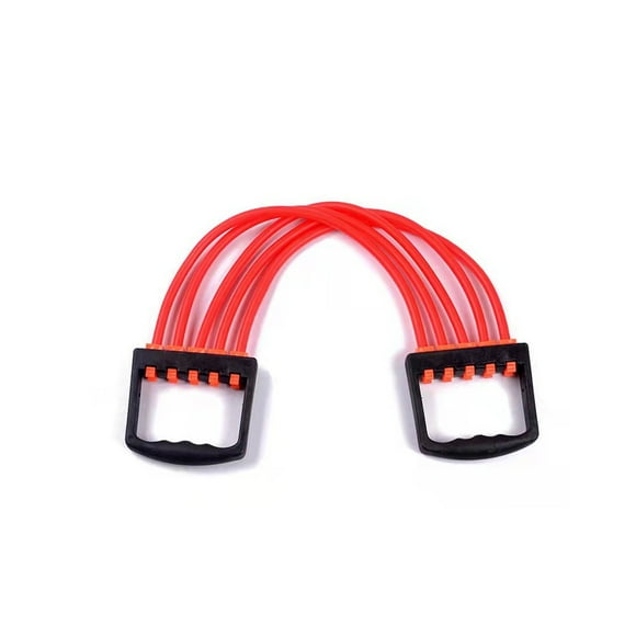 Soidarity Expansor de pecho, banda estiradora, ejercitador muscular, equipo de fortalecimiento de ejercicio de fuerza de 5 resortes para el hogar y la sala Accesorios para máquinas de ejercicios Rojo Soidarity OD028525-03
