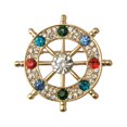 thumbnail image 1 of Helm Lapel Pin with Colorful Crystal Rhinestones Delicate Lapel Pin Jewelry Accessories for Men, 1 of 5