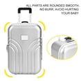 thumbnail image 4 of POINTERTECK Baby Suitcase Toy Cute Plastic Rolling Suitcase Mini Luggage Box Luggage Toy, 4 of 7