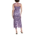 thumbnail image 2 of Cinq à Sept womens  Miley Painted Silk Dress, 00, Purple, 2 of 3