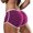 Purple, variant on Matoen Workout Yoga Shorts for Women, Mid Waisted Soft Biker Shorts Women Dance Volleyball Booty Shorts