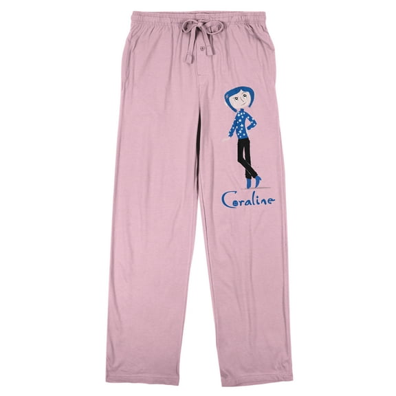 Coraline Pink Sleep Pajama Pants - Large