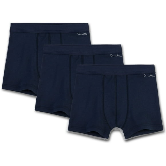 Sanetta Pantalón corto para Niños - Pantalón, Calzoncillos, Organic Cotton, 104-176, color sólido Azul scuro 176 (14 Years)