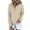 Apricot, variant on Half Boutton Womens Hoodies Drawstring Hooded Sweatshirts for Woman With Pocket