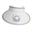 thumbnail image 2 of Sombrero de visera con ventilador Ventiladores Sombrero Protección solar Recargable Visera de sol Sombrero de ventilador Sombrero de ventilador de Blanco, 2 of 9