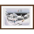thumbnail image 2 of Art.com Night Snow at Kambara Art Print by Ando Hiroshige, Brown Frame Wall Art, 23" x 17", 2 of 5