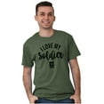 thumbnail image 5 of US Army Star Logo I Love My Soldier Men's Graphic T Shirt Tees Brisco Brands S, 5 of 6