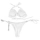 thumbnail image 1 of Conjunto De Traje De Baño De Bikini, Traje De Baño De 2 Piezas Para Mujer, Color Puro, Suave, Con Lazo Lateral Entrecruzado Para Nadar, 1 of 7