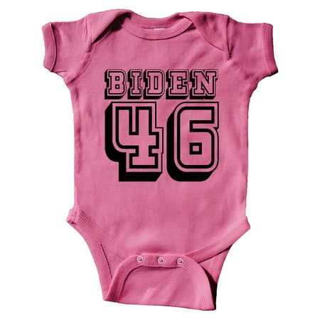 

Inktastic Biden 46 Voting 2020 in White Text Gift Baby Boy or Baby Girl Bodysuit