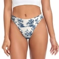 thumbnail image 1 of Balery Vintage Floral 1 Tangas de Algodón para Mujer con Estampado – Ropa Interior Sexy, Transpirable, G-string-X-Large, 1 of 6