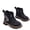Black, variant on Girls Combat Boots Girls Ankle Booties Lace up with Side Zipper Fashion Leather Short Booties (Toddler/Little Kid/Big Kid) Brown 11 M(28)