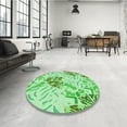 thumbnail image 4 of Ahgly Company Machine Washable Indoor Rectangle Transitional Jade Green Area Rugs, 2' x 3', 4 of 7