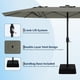 thumbnail image 3 of Qinaqin 15FT Patio Umbrella con Base cm de Profundidadouble-Sided Rectangular Outdoor Ideal para Backyard Garden Profundidadck Swimming Pool Gris, 3 of 5