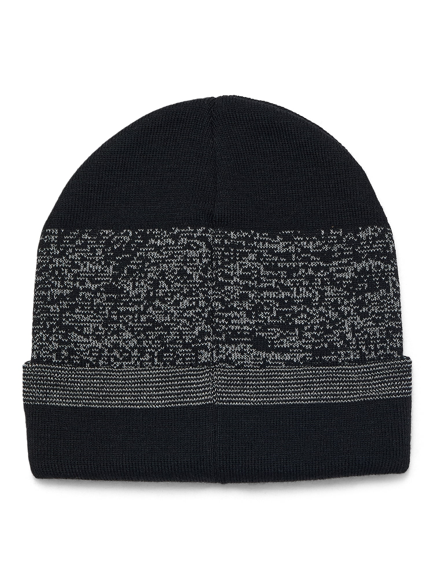 Ozark Trail Men's Rugby Stripe Beanie, Black Soot