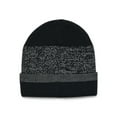 thumbnail image 3 of Ozark Trail Men's Rugby Stripe Beanie, Black Soot, 3 of 4