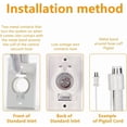 thumbnail image 3 of YANI -Central Vacuum Inlet-White-Round Door Central Vacuum - High Quality!, 3 of 6