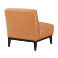 thumbnail image 6 of Pemberly Row Contemporary Leather Accent Chair in Orange Finish, 6 of 9