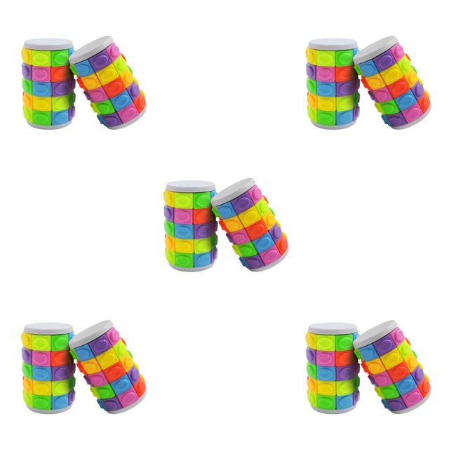 Tholdsy 3D Cube Toy Logical Think Plaything Pressure Educational Interesting Reducing Birthday Adults Gift Toys Children Colorful Type2 NO2