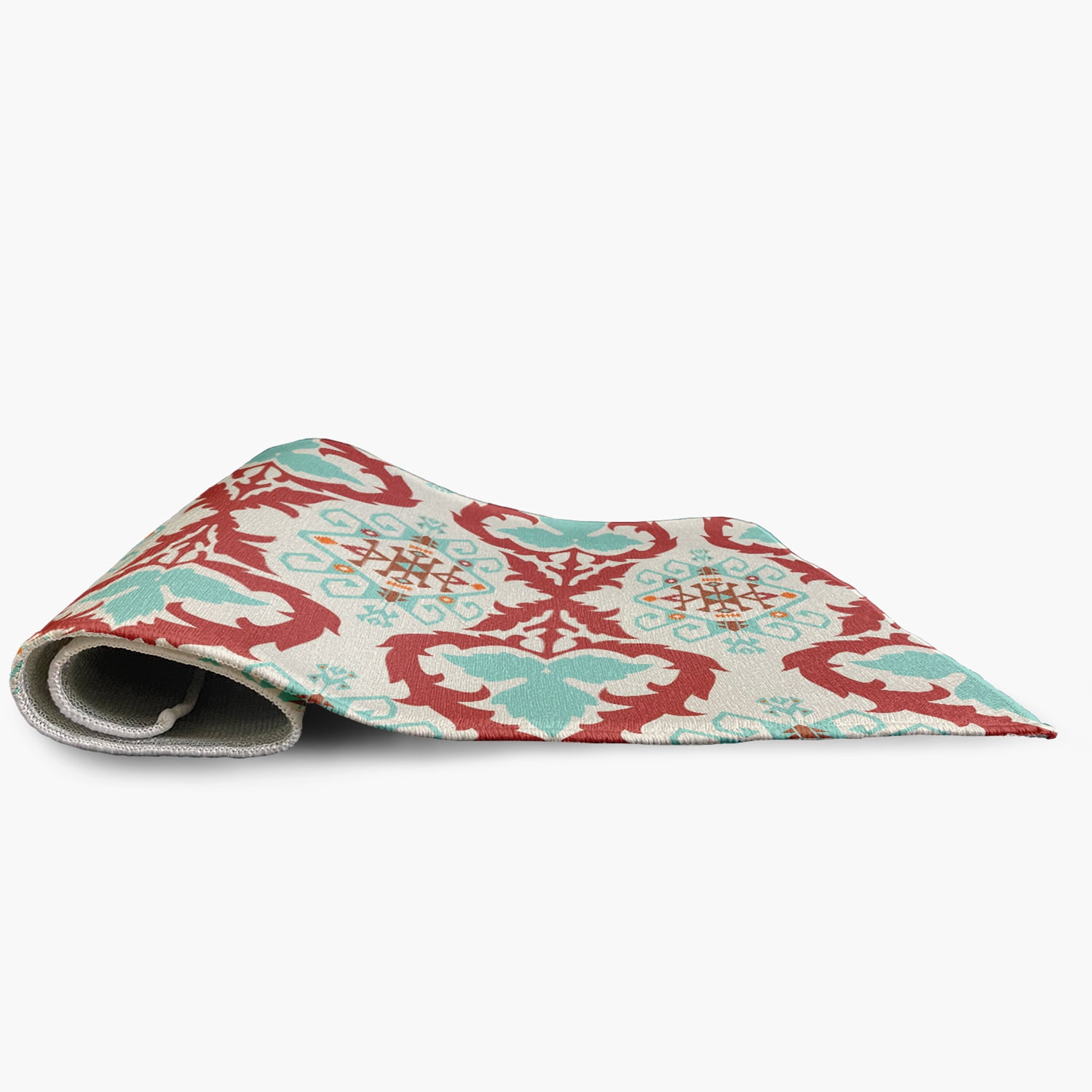 Simply Daisy 3' x 5' Light Blue Bombay Spring Chenille Indoor/Outdoor Rug