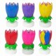 thumbnail image 2 of Rotating Musical Lotus Flower Birthday Candle Toy for Cake Decorations, 2 of 5