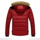 thumbnail image 3 of KIHOUT Ofertas Chaqueta gruesa de invierno cálida para exteriores para hombre, chaqueta con capucha y bolsillo con cremallera, 3 of 3