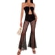 thumbnail image 4 of Sonducket Pantalones de verano de estilo gótico para mujer, pantalones largos de pierna ancha de encaje, ropa de calle Prendas para la parte inferior del cuerpo Negro METRO, 4 of 6