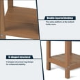 thumbnail image 3 of Nalone End Table Adirondack Small Side Table 16.5" Outdoor HDPE Plastic Small End Table for Home Living Room Bedroom Patio Farmhouse (Teak), 3 of 7