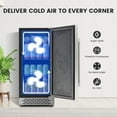 thumbnail image 2 of COLOZO 15 Inch Outdoor Beverage Fridge, 130Cans Freestanding/Under Counter Beverage Refrigerator Drink Cooler for Outdoor/Indoor/Patio, 2 of 6